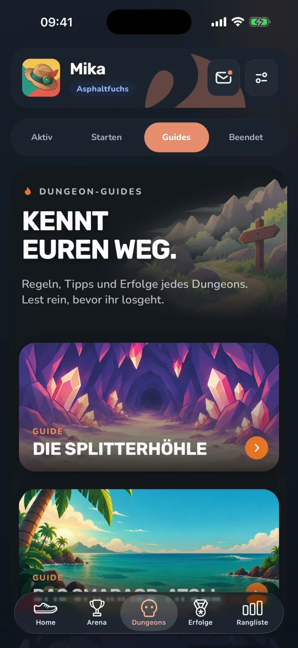 Dungeons, „Guides“: ein Guide für jeden Dungeon