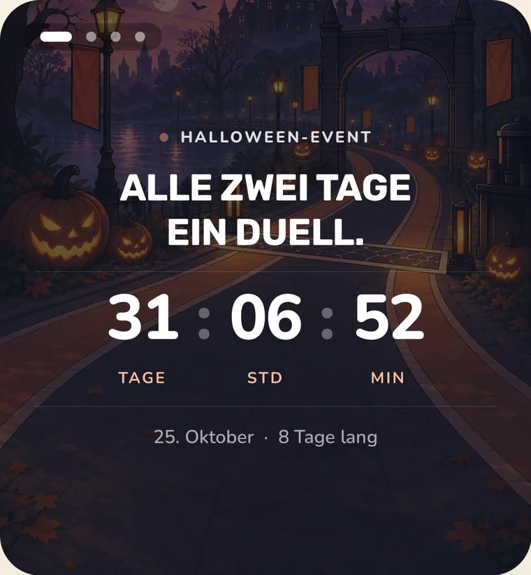 Halloween-Event: alle zwei Tage ein Duell